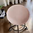 thumbnail image 1 of Czzoypi Housses de Siège de Tabouret Rond Extensibles Housses de Tabouret Rond Lavables Housses de Siège de Tabouret (Rose), 1 of 6