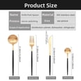 thumbnail image 2 of Silverware Set,48-Piece Stainless Steel Flatware Service for 12, Kitchen Accessories Utensils Tableware Cutlery Set,Dishwasher Safe, Glod, 2 of 7