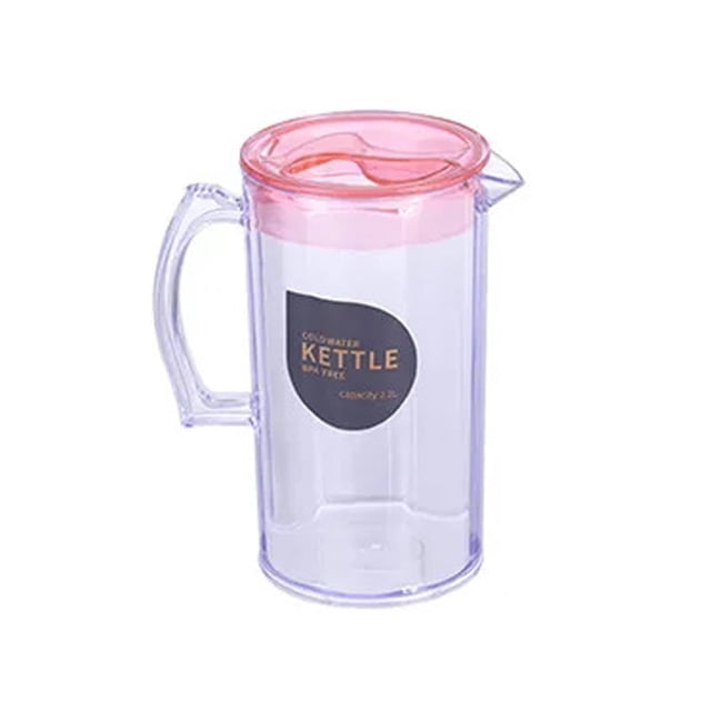 Wzzjkit Plastic Pitcher, Clear Water Pitcher with Lid, Fridge Jug, Shatterproof, Great for Iced Tea, Sangrias, Lemonade, Milk, Large Capacity Tea Pitcher