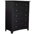 thumbnail image 2 of Solid Wood Five Drawer Chest, 2 of 3