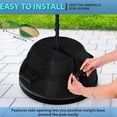 thumbnail image 4 of YOPTOP Base de Parapluie Sac de Poids 600D Sacs de Sable Robustes Résistants aux Intempéries Support de Parasol Base Noir Support de Parasol Extérieur avec Pelle pour Parasol Cour Extérieure, 4 of 10