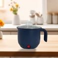 thumbnail image 4 of XYAIYT Border Electric Cooker Multi purpose Hot Pot for Noodles,Rice Easy Cooking in Dorm,Office Home Non Stick,Stainless Steel(Dark Blue), 4 of 6