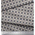 thumbnail image 3 of Soimoi Polyester Crepe Fabric Dot & Floral Small Decor Fabric Printed Yard 52 Inch Wide, 3 of 3
