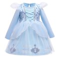 thumbnail image 1 of Robe de Princesse à Manches Longues pour Bébé Fille, Robe de Fête 12 m-5 T, 1 of 7