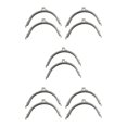 thumbnail image 3 of Maytalsory 2piece Classically Vintage Metal Frame Kiss Clasp Lock Widely Used Sturdy And Durable Made silver 15CM 5Set, 3 of 6