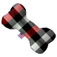 thumbnail image 1 of Buffle Rouge et Blanc à Carreaux 8 Pouces Jouet pour Chien en Os, 1 of 1