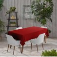 thumbnail image 2 of Vargottam Indoor/Outdoor Tablecloth 58 x 102" Inch Rectangular Tablecloth Waterproof Patio Table Cloths, Spring/Summer Table Covers for Backyard Circular Table/BBQs/Picnic - Red, 2 of 6