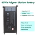 thumbnail image 4 of PC Battery, YRDD6 Easy Installation Quick Charging Laptop Battery  For 5481 5581 5490 5590 3491, 4 of 8