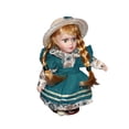 thumbnail image 4 of Yinanstore Poupée en Céramique Belle Fabriquée à la Main en Tenue Objets de Collection Modèle Hauteur 20 cm Vert, 4 of 8
