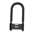 thumbnail image 2 of 4 Digit Combination Padlock VRESOURCING Heavy Duty Anti Theft U-Shape Security Code Lock with Adjustable Shackle for Bicycles E-Bike Mountain Bike Gates Shed Fence [Adjustable Range 120-140mm], 2 of 4