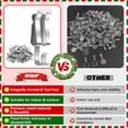 thumbnail image 3 of Christmas Lights Clips, Metal Hanger Hooks for Outdoor String Lights, 50 Pack, Silver, 3 of 4
