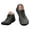 AG, variant on Women's Mens Waterproof Winter Warm Barefoot Shoes Comfortable Non Slip Hiking Shoes Fleece Lined Slip On Sneakers Black Size 9