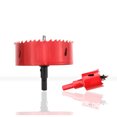 thumbnail image 3 of Transemion Red Easy To Replace Metal Drill Bits Hole Saw Kit And Durable For Long-term Convenient Compatible Φ90mm 1Set, 3 of 6