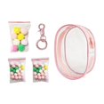 thumbnail image 3 of Bunblic Clear Figure Display Bag,PVC Doll Display Case,Zipper Closure Tiny Doll Pouch Small Doll Storage Bag for Mini Dolls Figures peach pink, 3 of 7