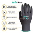 thumbnail image 4 of Safedenn Touch Screen Compatible Work Gloves with Non-Slip MicroFoam Coating, 6 Pairs, L, 4 of 7
