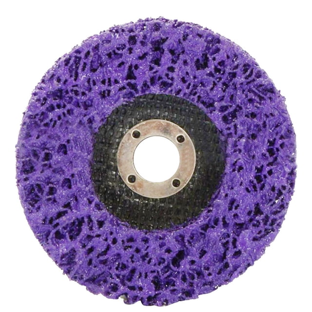 Disque de Ponçage Peinture Antirouille Disque de Meulage Disque de Retrait de Peinture Inoxydable Rouille Acier Roue de Polissage, Violet, 125 mm, Trou Intérieur 22 mm