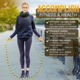 thumbnail image 3 of Honor Athletics 2.0 Beaded Jump Rope - Adjustable with Unbreakable Handles & Shatterproof Beads for Enhanced Fitness Training (Orange Rocket), 3 of 5