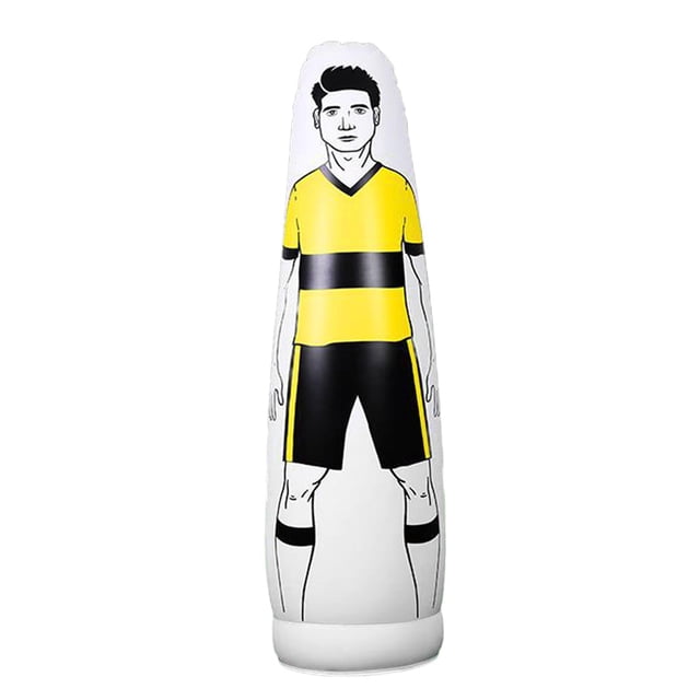 Langgg Inflatable Football Training Dummy for Defender Wall Durable Boxing yellow Punching Bag 160cm yellow 160cm