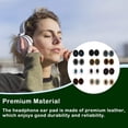 thumbnail image 3 of Maoww Coussinets d'Oreille Coussin Antibruit Gaming Protection Auditive Oreillette Gamer Pièces de Réparation Remplacement pour Bose QC35 Écouteurs Blanc+bleu, 3 of 7