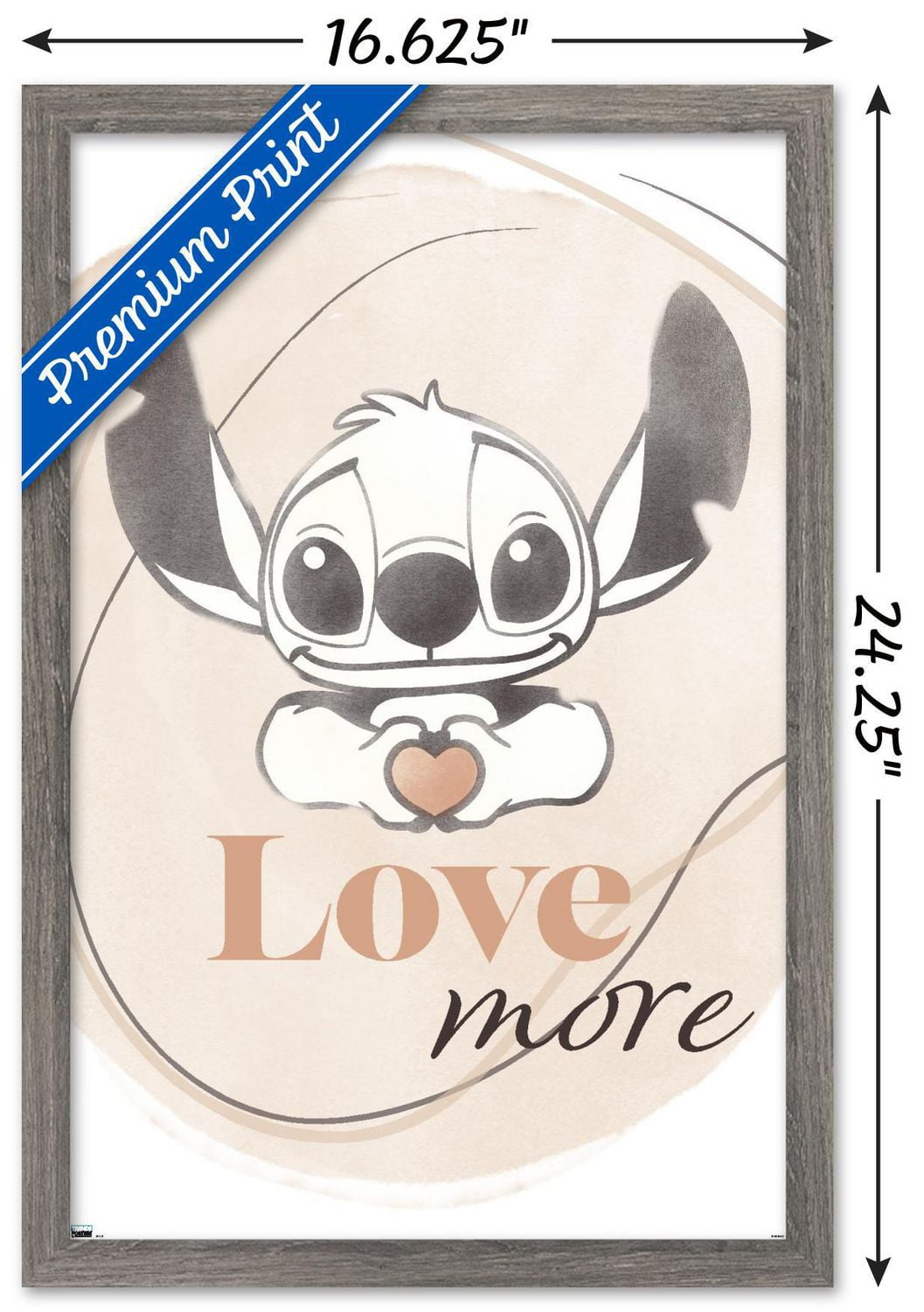 Disney Lilo and Stitch - Love More Wall Poster, 22.375" x 34"