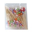 thumbnail image 1 of 100 Pcs Cocktail Pics Boule Colorée Décoratif Cure-Dents pour Gâteau Fruit N3V4, 1 of 8