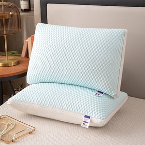 Cooling Pillows Standard Size,Shredded Memory Foam Pillows,Adjustable Cooling Pillows Supportive Pillow for Side Back Stomach Sleepers,40x64cm