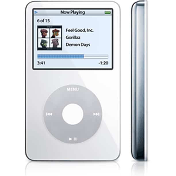 Apple iPod Classic 5th Generation 30GB White , Fair Condition , In