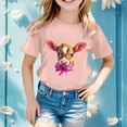 thumbnail image 2 of MIASHUI T-Shirt Drôle pour Enfants Filles Garçons Pâques Manches Courtes Col Rond Tee, Rose Clair, 8-9 Ans, 2 of 4