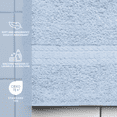 thumbnail image 3 of Gant de toilette basique Mainstays, doux et résistant, 100 % coton, bleu clair, 3 of 7