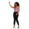 thumbnail image 4 of VIP JEANS Pantalon de Course pour Femmes - Pantalon en Jean Extensible pour Femmes - Cargo Noir, XXX-Grand, 4 of 5