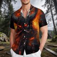 thumbnail image 2 of DGMIOCS Chemise Habillée Décontractée pour Homme à Boutons, Résistante aux Plis, Chemise Tendance Orange m, 2 of 5