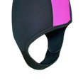 thumbnail image 4 of Cagoule de Plongée Chapeau de Snorkeling Protection de la Tête Oreilles Sports Nautiques Unisexe Femmes Noir et Rouge, 4 of 9
