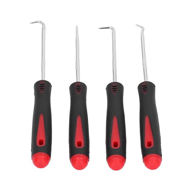 Oil Seal Hook, 4 Different Types Special Shaped Professional Accurate Pick Hook Set Comfortable Hand Feel For Bicycle Seals For Front Fork Oil Seals