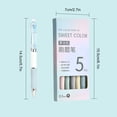 thumbnail image 3 of Press Pen Neutral Ink Rollerball Pen For Exams Office Use Set Of 5 Pens Smooth Writing Design 2Ml Ink Capacity Comfort Grip For Men Women, 3 of 8