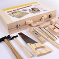 thumbnail image 2 of RYRDWP Clearance Children’s Wooden Repair Tool Box Toy – Simulation Disassembly, Assembly & Woodworking Educational Set for Pretend Play, 2 of 6