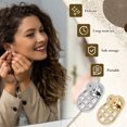 thumbnail image 3 of 12Pcs Brass Earring Back for Droopy Ears with Silicone Core Grid Pattern Earring Lifter for Droopy Ears for Earlobe 6 Gold and 6 Silver-12pcs-, 3 of 11