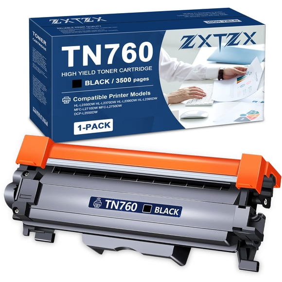 TN760 TN730 Toner Cartridge Compatible for Brother TN760 Toner Printer TN760/730 1Pack
