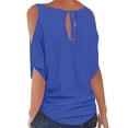 thumbnail image 4 of Liquidation d'Économies! BEFOKA T-Shirt pour Femmes Grande Taille, Hauts Blouse d'Été Décontractés pour Femmes, Vêtement Mode pour Femmes à Manches Courtes Confortable et Respirant, Blouses à Col Rond, 4 of 4