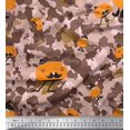 thumbnail image 1 of Soimoi polyester Crepe Fabric Cartoon & Camouflage Print Fabric by the Yard 42 Inch Wide, 1 of 3