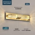 thumbnail image 3 of Strak Modern LED Wall Sconce 19 Inch Gold Bubble Glass 14W 3000K Dimmable Indoor, 3 of 9
