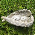 thumbnail image 3 of DOLITY Statue d'Ange Faite à la Main en Résine de 12 cm Chien/chat Pierre Commémorative Intérieur Jardin Chat, 3 of 9