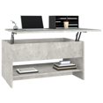 thumbnail image 2 of vidaXL Coffee Table Concrete Grey 80x50x40 cm Engineered Wood, 2 of 5