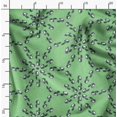 thumbnail image 2 of Soimoi Green Heavy Satin Fabric Cat Animal Print Fabric by the Yard 56 Inch Wide, 2 of 5