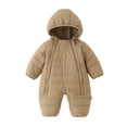 thumbnail image 1 of Kid Jumpsuit,Thick Hooded Climbing Newborn Zipper Long Sleeve for Warmth withable, 1 of 5