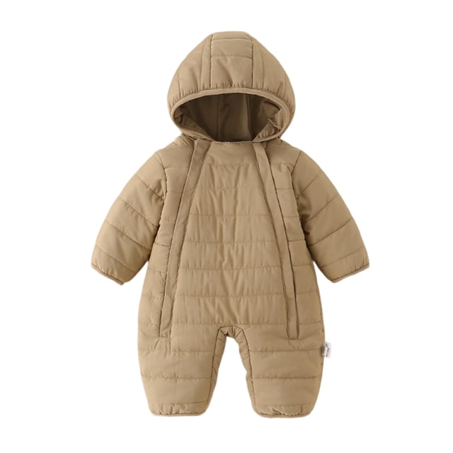 Kid Jumpsuit,Thick Hooded Climbing Newborn Zipper Long Sleeve for Warmth withable