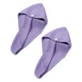 thumbnail image 1 of 2 Pack Waffle Long Hair Bandana Wrap Terry Cloth Quick Absorb Dry For Women Wet Hair, 1 of 5