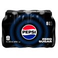 thumbnail image 1 of Pepsi Zero Sugar Cola 8 x 355 ml, Bottles, 1 of 8