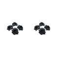 thumbnail image 4 of Baohd 50pack/lot Multi-color Fabric For Wide Application In Weddings And Parties Hats Fiber Realistic Appearance Soft Texture Black 4.5cm 2Set, 4 of 6