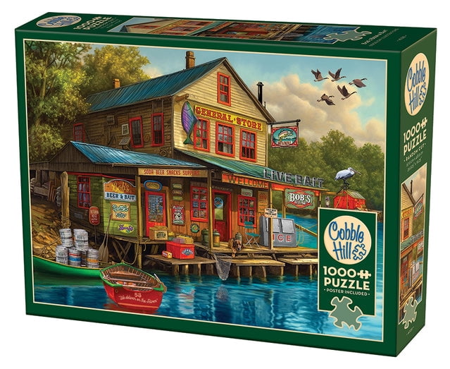 Cobble Hill Jigsaw Puzzle - Bob's Beer & Bait, 1000 Piece Puzzle