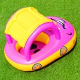 thumbnail image 3 of Inflatable Float Seat Sunshade Baby Swimming Circle Car Shape Swimming Ring, 3 of 8